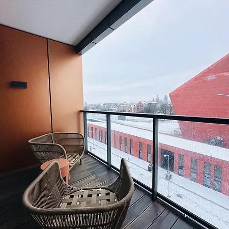 דירה Penthouse Brabank Japandi Luxury Sauna, Fitness & Parking By Grandview גדנסק